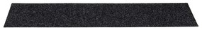 Tapetes de escada adesivos 30 pcs 76x20 cm retangular preto