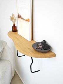 Prateleira de Parede Edera – Preto Carvalho – 99 cm x 22 cm