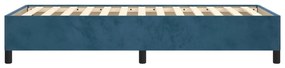 Estrutura de cama 90x190 cm veludo azul-escuro