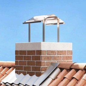 vidaXL Coifa de Chaminé Prateado 40 x 40 x 37.5 cm Aço inoxidável