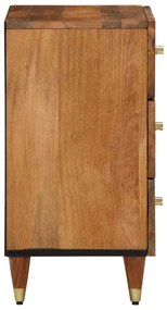 Mesa de cabeceira 50x33x62 cm madeira de mangueira maciça