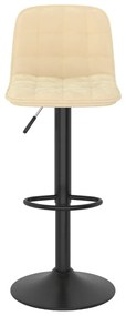 Bancos de bar 2 pcs veludo creme