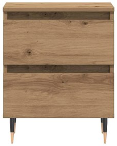 Camas de Cabeceira vidaXL 2 pcs Carvalho Artesanal 40x35x50 cm Madeira