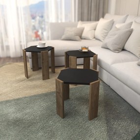 Mesa de Centro Lori – Antracite Nogueira – 44,5 x 41 x 44,5 cm