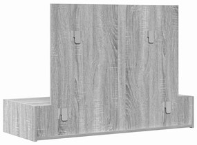 Mesa de Maquilhagem Suspensa Cinza Sonoma 100x40x70 cm