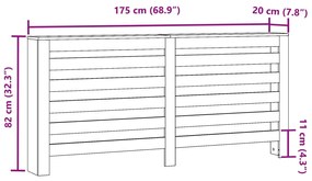 Cobertura de radiador derivados de madeira madeira velha
