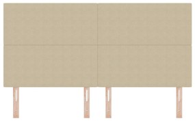 Cabeceira vidaXL Design Simples Verde Claro Cinza 180 cm em Tecido Vel