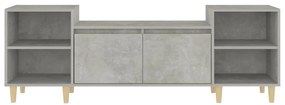 Móvel de TV 160x35x55 cm derivados de madeira cinzento cimento