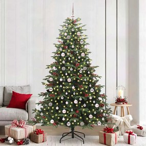 vidaXL Árvore de Natal Artificial Verde 240 cm PVC, Metal e Plástico