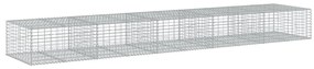 Cesto gabião com cobertura 500x100x50 cm ferro galvanizado