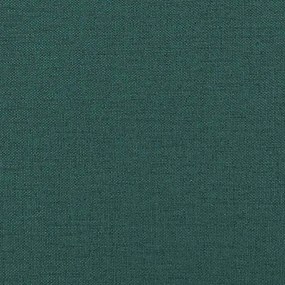 Cadeiras de jantar 2 pcs tecido verde-escuro