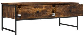 Mesa de centro 101x49x39,5 cm derivados madeira carvalho fumado