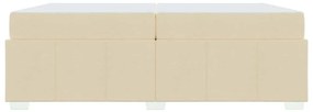 Estrutura da Cama Creme 200 x 200 cm tecido