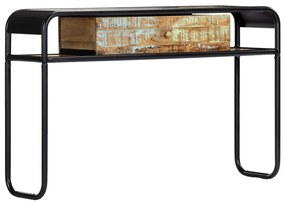 vidaXL Mesa consola 118x30x75 cm madeira recuperada maciça