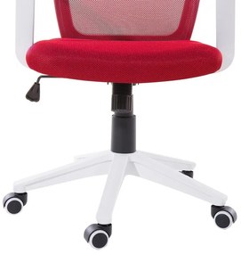 Cadeira de escritório vermelha RELIEF Beliani