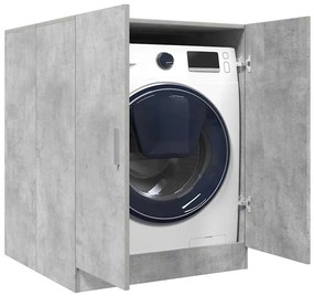 Armário máquina lavar roupa 71x71,5x91,5 cm cinzento-cimento