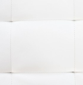 Banco Barci em couro sintético 48 x 40 x 40 cm Branco