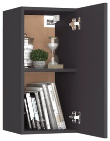 Móveis de TV 2 pcs 30,5x30x60 cm derivados de madeira cinzento