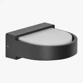 Aplique De Parede Led Para Exterior De Alumínio Uveria Preto - Sklum