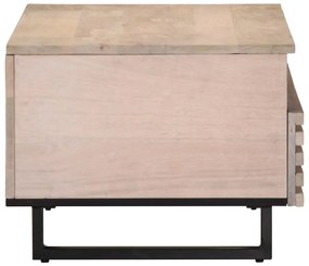 Mesa de centro 80x55x40 cm madeira de mangueira maciça