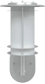 Candeeiros parede p/ exterior c/ sensor 2pcs aço inox. prateado