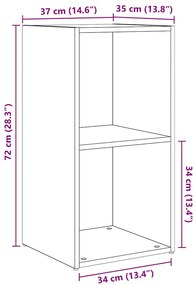 Conjunto de Estantes para TV 6 pcs Madeira Antiga