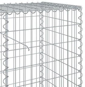 Cesto gabião com cobertura 400x50x100 cm ferro galvanizado