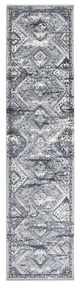 vidaXL Passadeira 100x400 cm polipropileno cinzento oriental