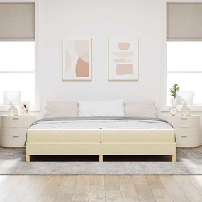 Cama Box Creme, Marrom 200 x 200 cm