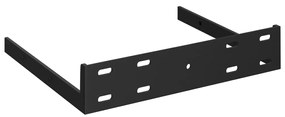 Prateleiras de parede suspensas 2 pcs 23x23,5x3,8cm MDF preto