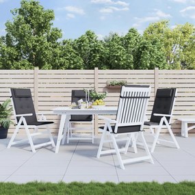 Almofadões p/ cadeira encosto alto 4pcs tecido oxford antracite