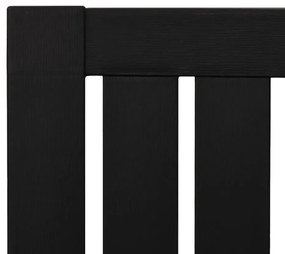 Cadeira de jardim Adirondack polipropileno preto