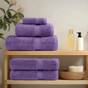Toalhas de mãos premium SOLUND 2pcs 50x100 cm 600 gsm roxo