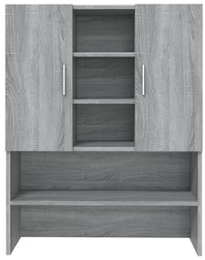 Armário máquina de lavar 70,5x25,5x90 cm sonoma cinzento