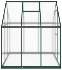 Estufa com estrutura de base 169x169x195 cm alumínio verde