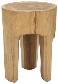 BANQUETE MONTADO EM TECA RECICLADA CM Ø 30X40 (PEÇAS ÚNICAS - NÃO SUBSTITUÍDAS EM SÉRIE)