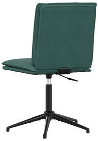 Cadeiras de jantar 2 pcs veludo verde-escuro