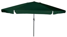 vidaXL Guarda-sol de Jardim Verde 395 x 395 x 245 cm Poliéster e Aço