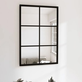 Espelho de parede 60x40 cm metal preto