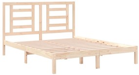 Cama sem colchão 160x200 cm madeira de pinho maciça