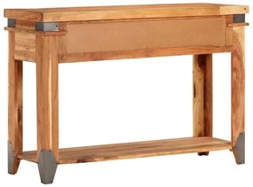 Mesa consola 110x34x74 cm madeira de acácia maciça
