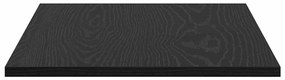 Prancha de Estante para Livros 4 pcs Preto 100 x 40 x 1.5cm
