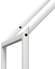 Suporte para lenha 40x25x120 cm aço laminado a frio branco