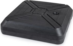 Base para guarda-sol suspenso com rodas 81 cm, resistente, com barra metálica e enchível com areia húmida, 125 kg, para exterior, jardim e piscina