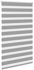 Estore de rolo 100 x 175 cm, linhas de zebra / Cinza