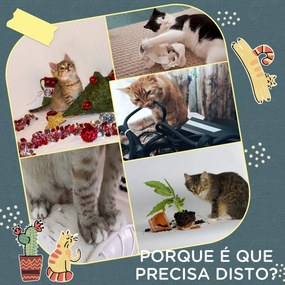 PawHut Arranhador para Gatos de 116 cm Tipo Foguete Torre para Gatos c