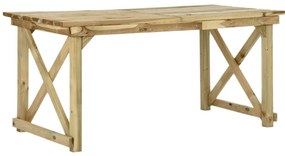 Mesa de jardim 160x79x75 cm madeira