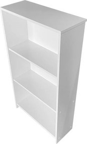 Estante “Milla” — 58x23x106 cm — Design Moderno em Branco com Pratelei