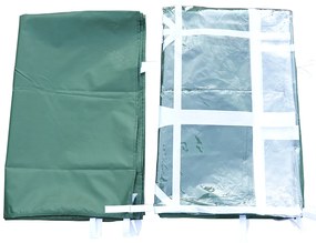 2 paredes Parte lateral para tenda 3x3m lado gazebo A tela impermeável de Oxford com janela mede a obscuridade de 300x200cm - verde escuro