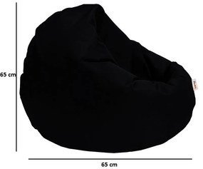 Pufe de Jardim Iyzi 100 – Preto – 100x100 cm | Tribo Home